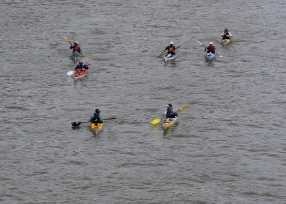  Kayaks On The Thames